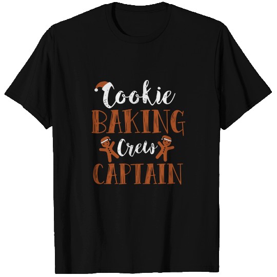 Holiday Christmas Cookie Baking Crew Captain T Shirts