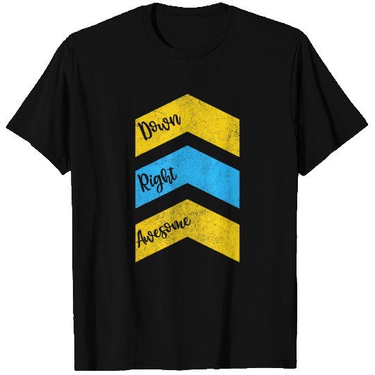 Down Right Awesome Kid T Shirts World yndrome Awarene