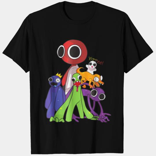 Rainbow Friends blue red orange green T Shirts
