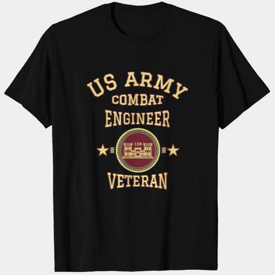 Army Combat Engineer Veteran Essayons Military Vin T Shirts