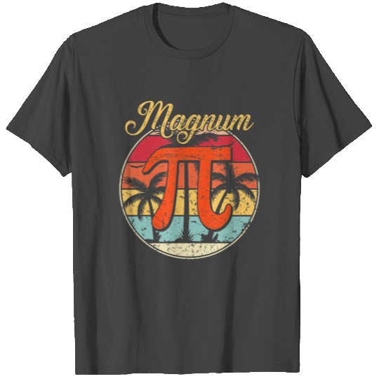 Magnum Pi Math Pi Day Retro T Shirts