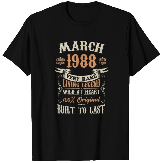 March 1988 Birthday Surprise T Shirts