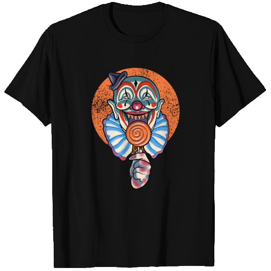 Horror Candy Corn Clown T Shirts