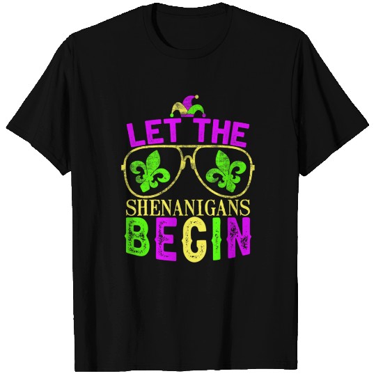 Let The Shenanigans Begin Mardi Gras T Shirts Kids M