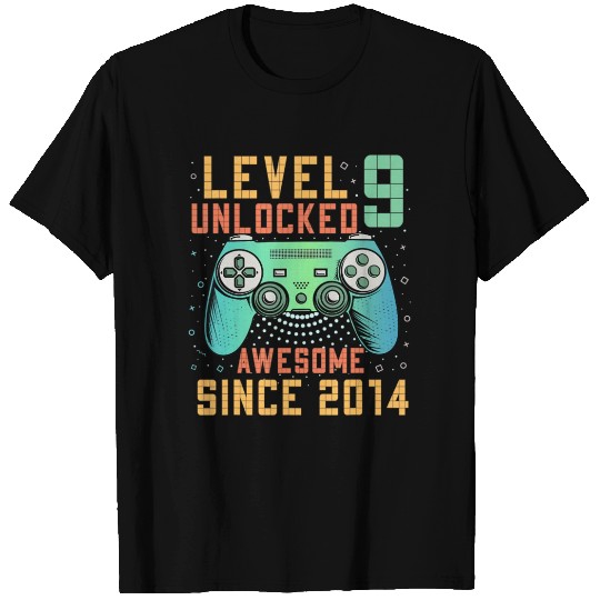 Level 9 Unlocked 9th Birthday 9 Year Old Boy Gamer T Shirts