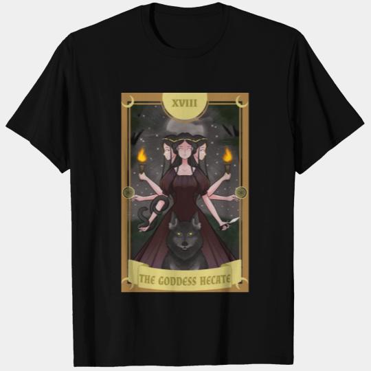 Anime Tarot Card Goddess Hecate Occult Gothic Witc T Shirts