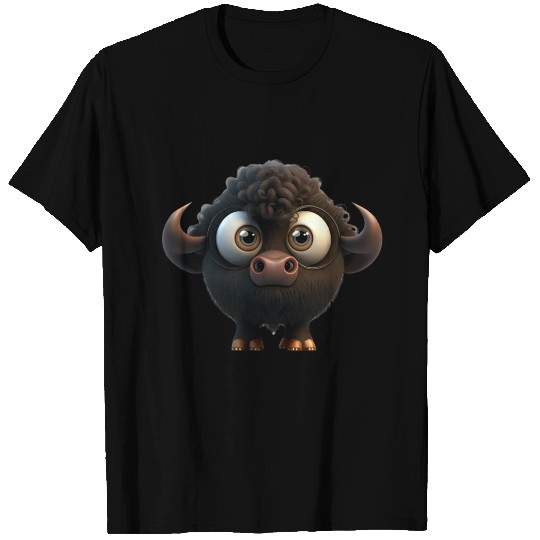 Cute buffalo cartoon character T Shirts