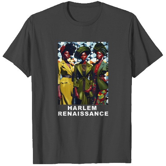 Harlem Renaissance 1920s Black History Month Abstr T Shirts