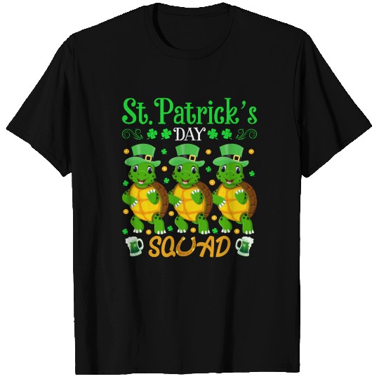 St. Patrick’s Day Squad Funny Turtle Lover T Shirts