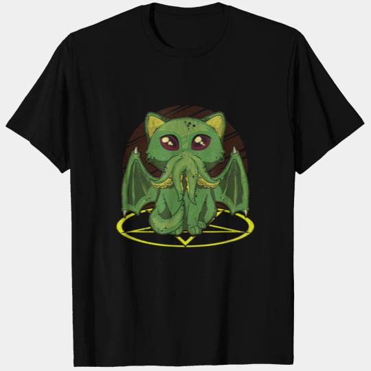 Cathulhu Satanic Kawaii Cat Cthulhu T Shirts
