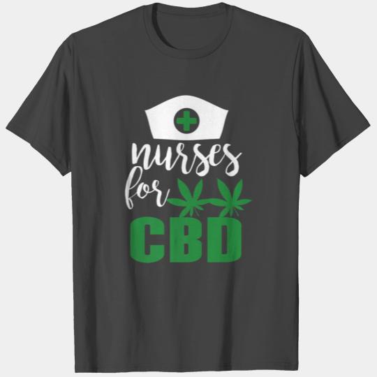 CBD Cannabis Hemp Nurse Support Holistic Medicine T Shirts