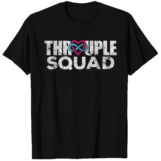Throuple Squad Polyamory Polyamorous Infinity Hear T Shirts