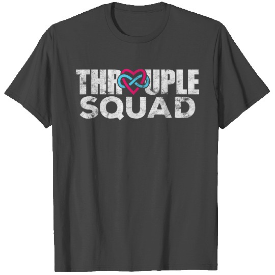 Throuple Squad Polyamory Polyamorous Infinity Hear T Shirts