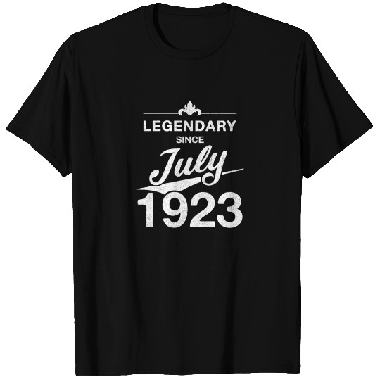 100th Birthday 100 Year Old Born July 1923 T Shirts