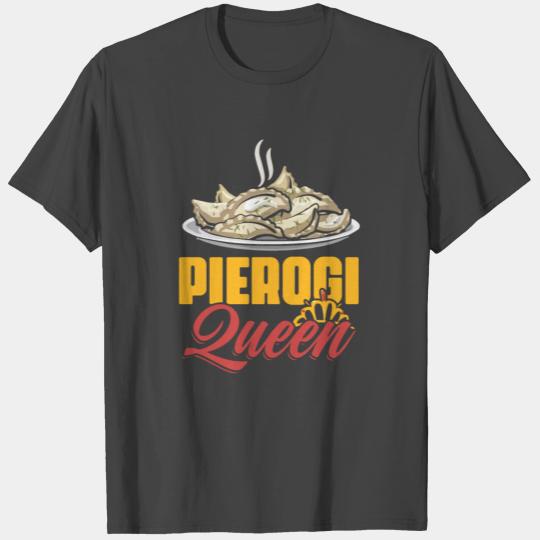 Vintage Pierogi Queen Polish Dumpling Food For T Shirts