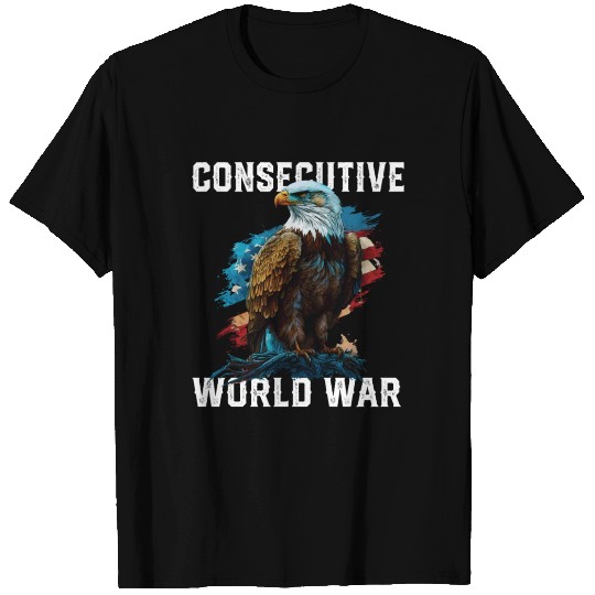 Consecutive World War American Veteran USA Fourth T Shirts