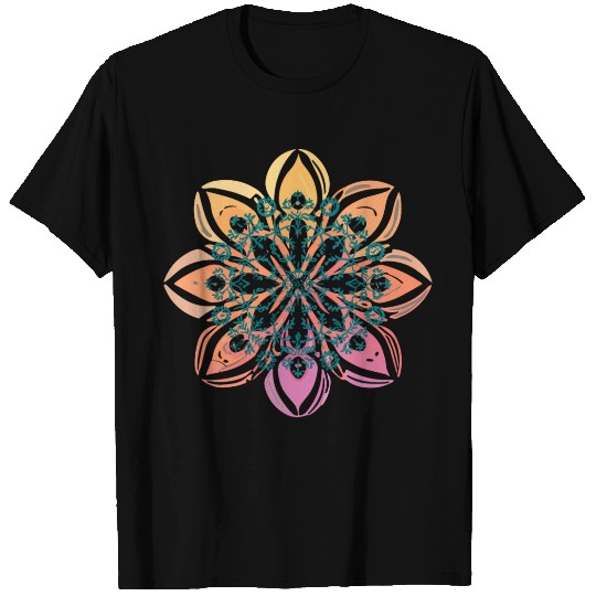 mandala Clamber drawing T Shirts