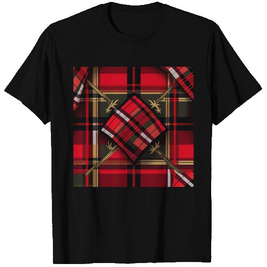 Red Tartan Trellis T Shirts