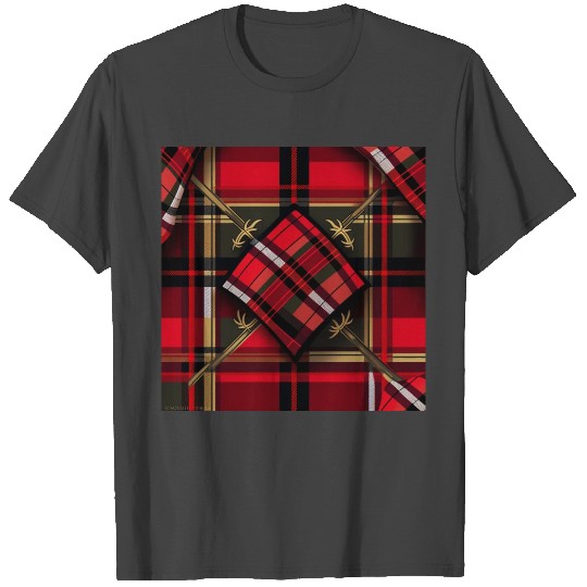 Red Tartan Trellis T Shirts