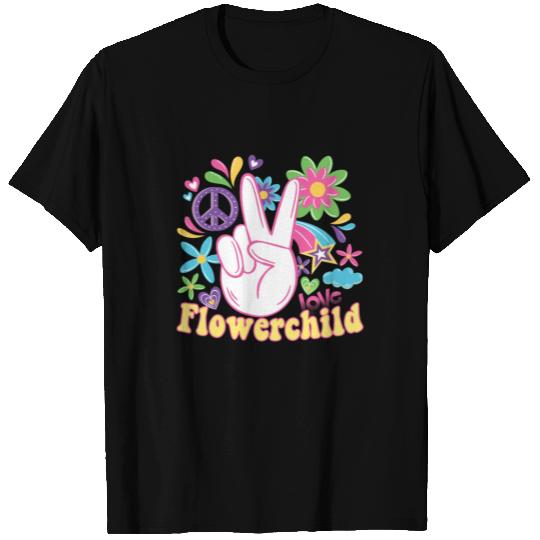 Hippie Peace Groovy FlowerPower Boho Woodstock T Shirts