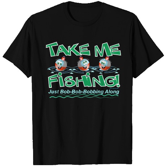 Humorous Fishing Cartoon Design T Shirts