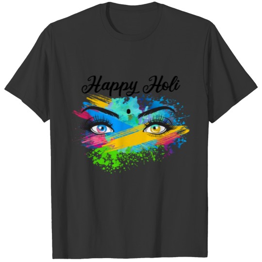 Cute Happy Holi Festival Crew India Hindu Hinduism T Shirts