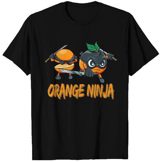 Orange Ninja Fruit Fruits Orange Juice T Shirts