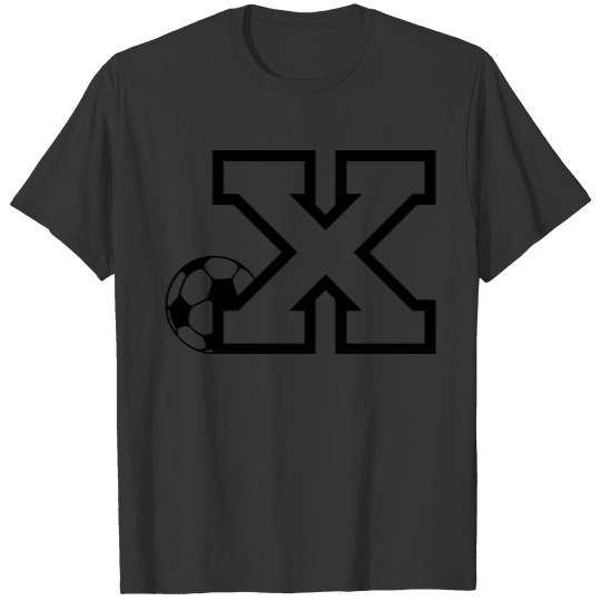 Soccer Letter X T-shirt