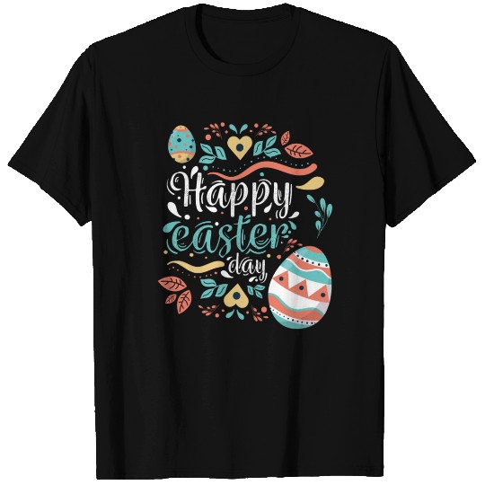 Happy Easter Motif Easter Eggs Funny Easter Bunny T Shirts