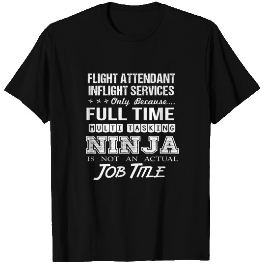 Flight Attendant Inflight Services T Shirts - Multi