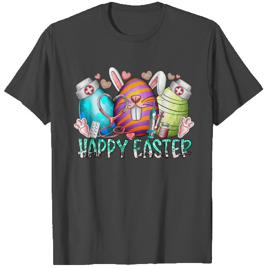 Happy Easter DAy Eggs Nurse T Shirts