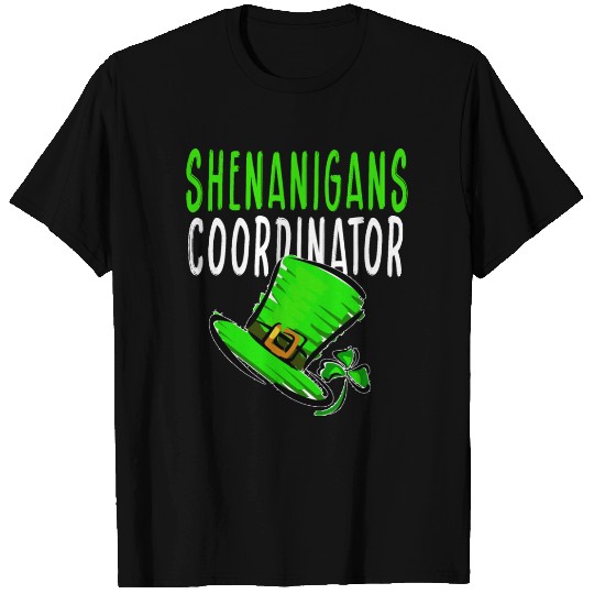 Shenanigans Coordinator Gnomes Green Proud T Shirts