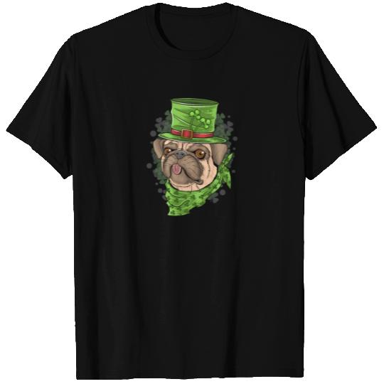 Pug Lover, Cute Dog St Patricks Day, Lucky Shamroc T Shirts