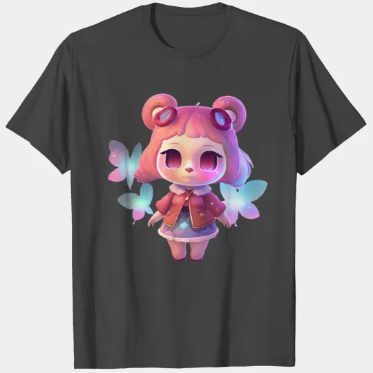 animal crossing judy : Cute Vinyl Sparkly Sticker T Shirts