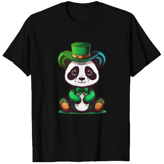 st patricks day - cute panda T Shirts