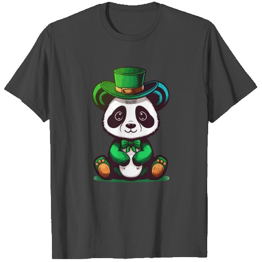 st patricks day - cute panda T Shirts