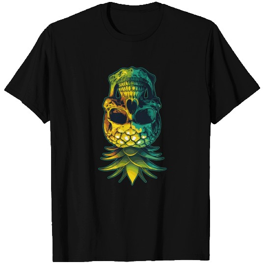 Upside Down Pineapple Skull Swinger Swinging Gift T Shirts