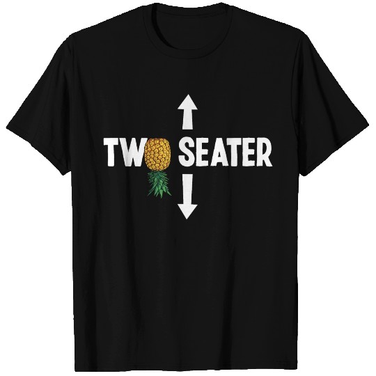 Upside Down Pineapple Swinger Two Seater T Shirts