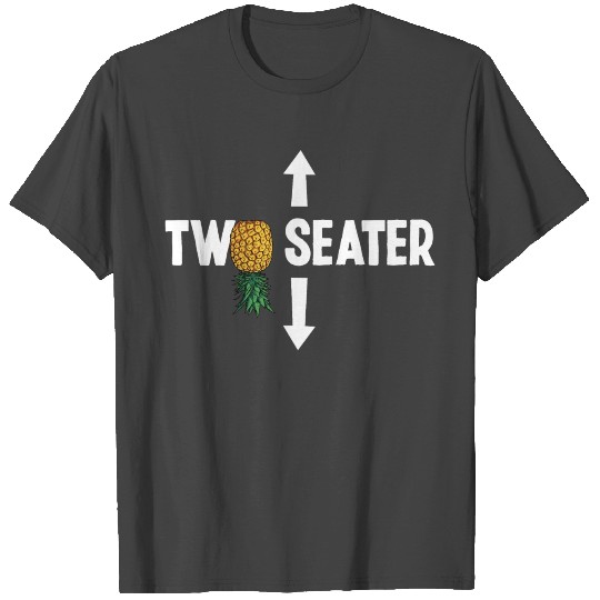 Upside Down Pineapple Swinger Two Seater T Shirts