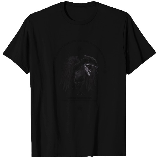 Black dinosaur wings T Shirts