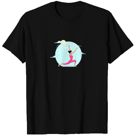 Yoga Exercise Training Sport Pose T Shirts