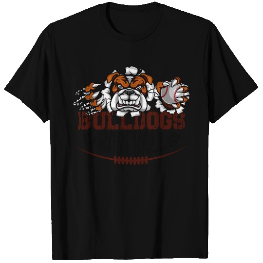 Dog T Shirts | Bulldogs Baseball | Dog T Shirts