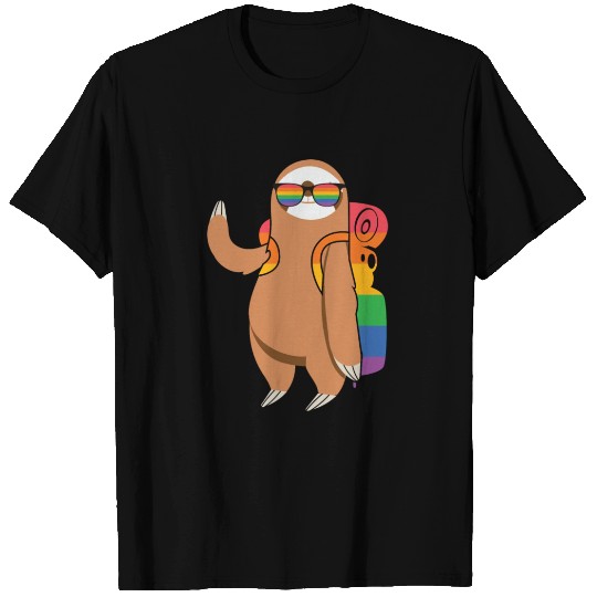 Cute Pocket Sloth LGBT Animal T Shirts