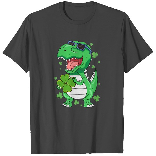 Funny St PaT-Rex Day Dinosaur St Patricks Day Boys T Shirts