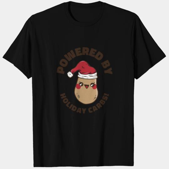 Christmas Vegetable Santa Claus Holiday Potato T Shirts