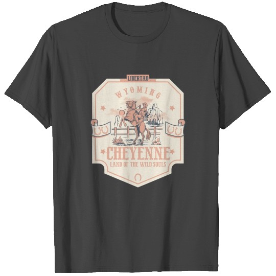cheyenne wyoming wild west town T Shirts