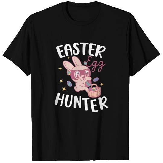 Easter Egg Hunter Bunny Holiday Decor Basket T Shirts