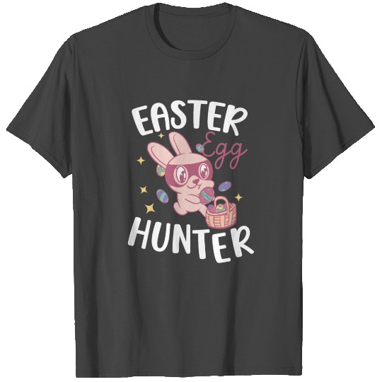 Easter Egg Hunter Bunny Holiday Decor Basket T Shirts