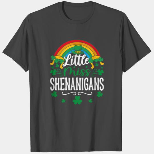 Little Miss Shenanigans St Patricks day T Shirts