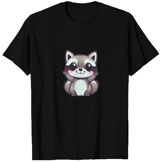 cute chibi raccoon T Shirts